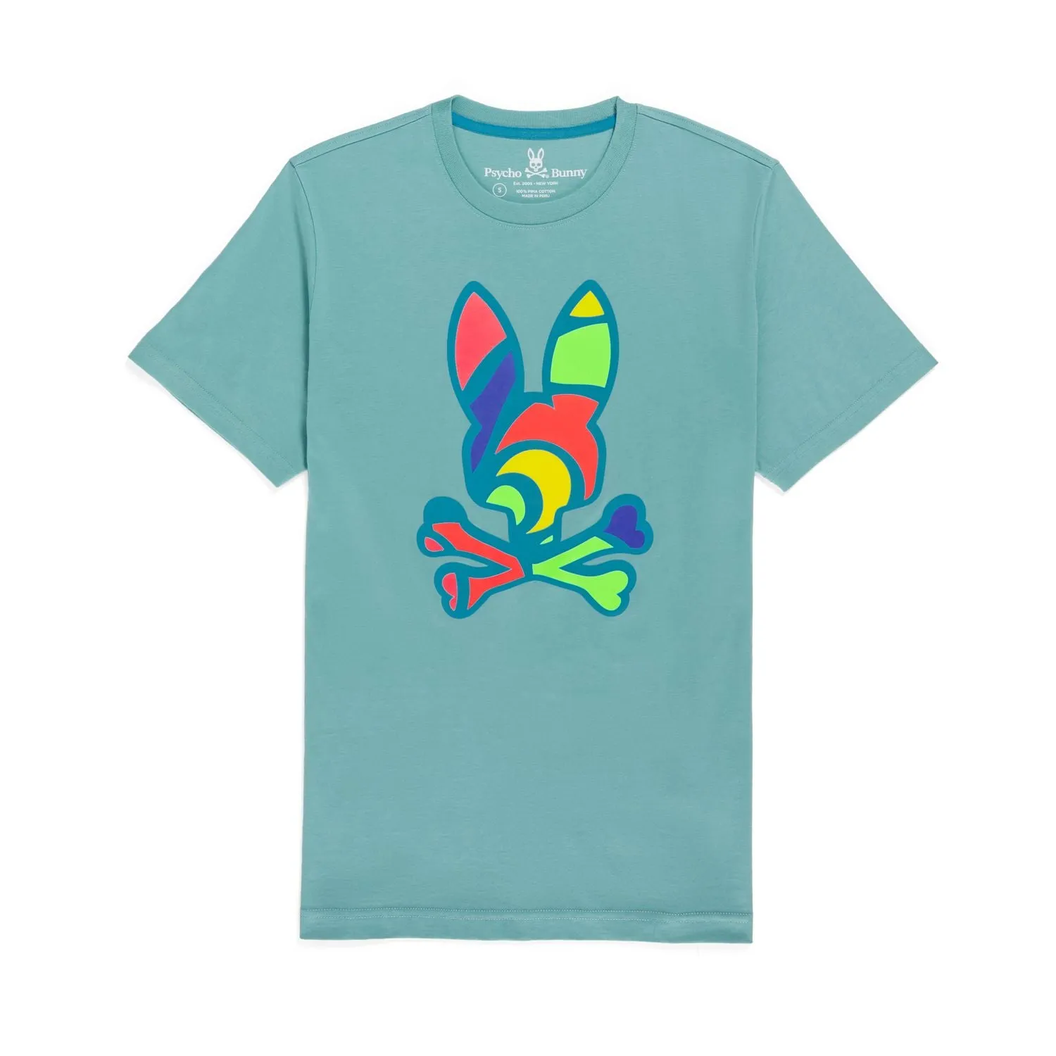 Psycho Bunny Mens Hilsboro Graphic Tee - Coastal Blue