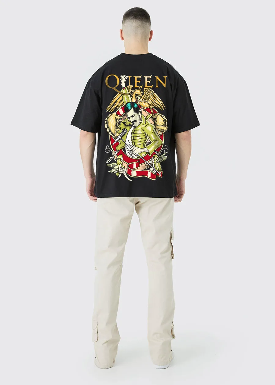 Queen Band Men Oversized Printed T-Shirt