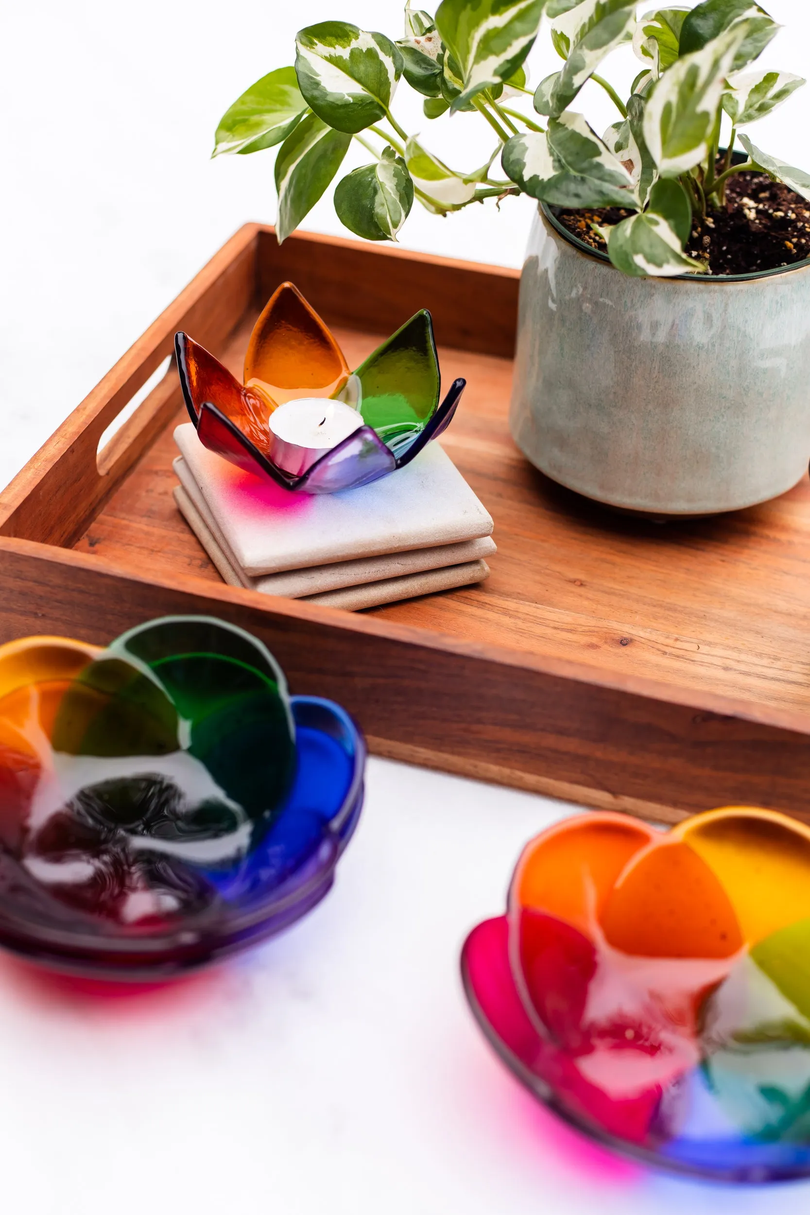 Rainbow Candle Holder