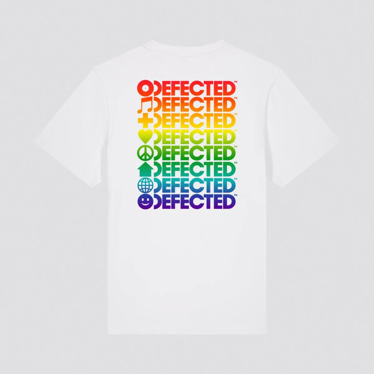 Rainbow Defected Stacked Logo T-Shirt