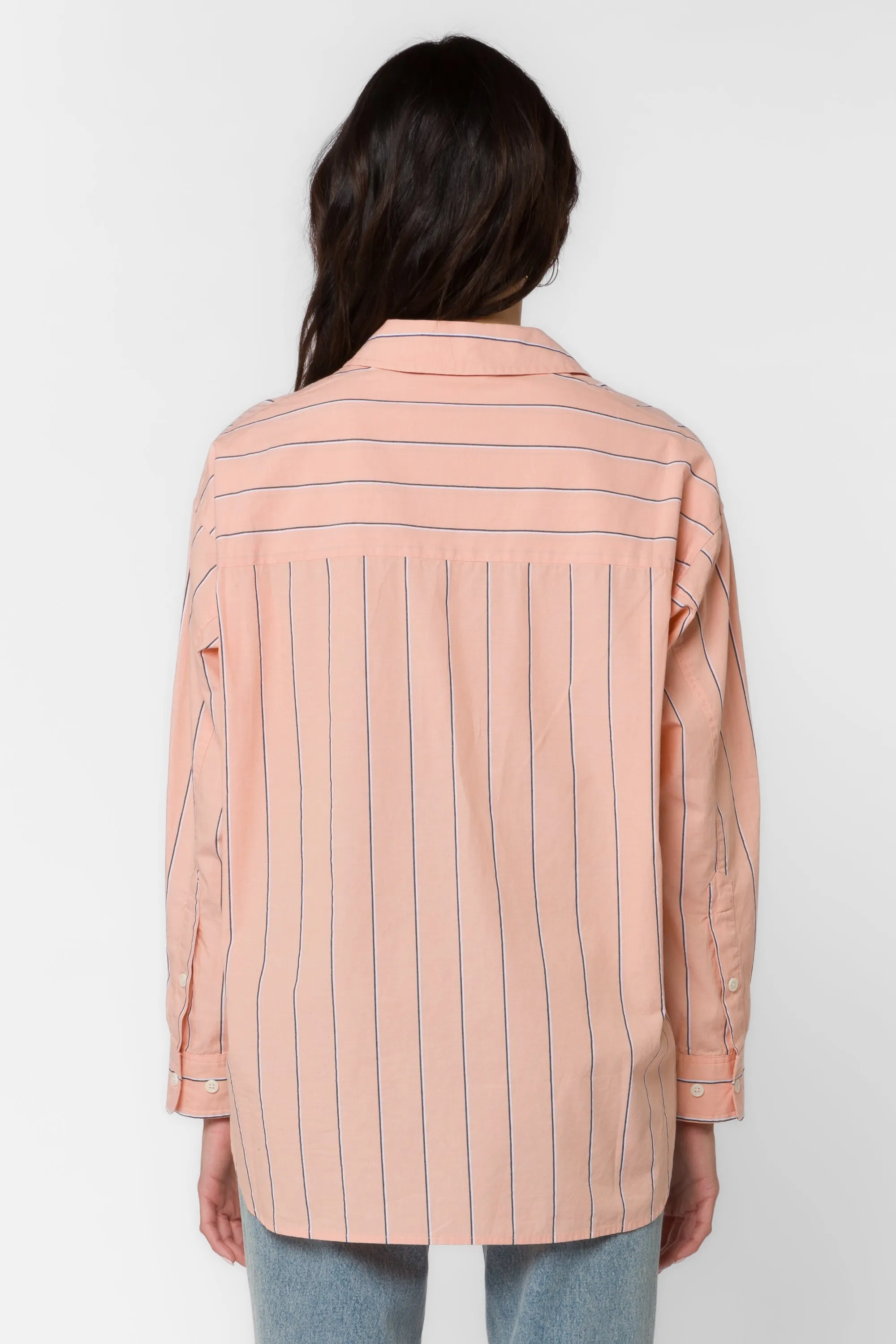 Randall Peach Stripe Shirt