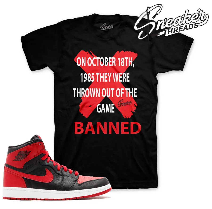 Retro 1 Banned Thrown Out Shirt