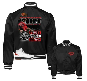 Retro 2 Chicago Money Mike Satin Jacket