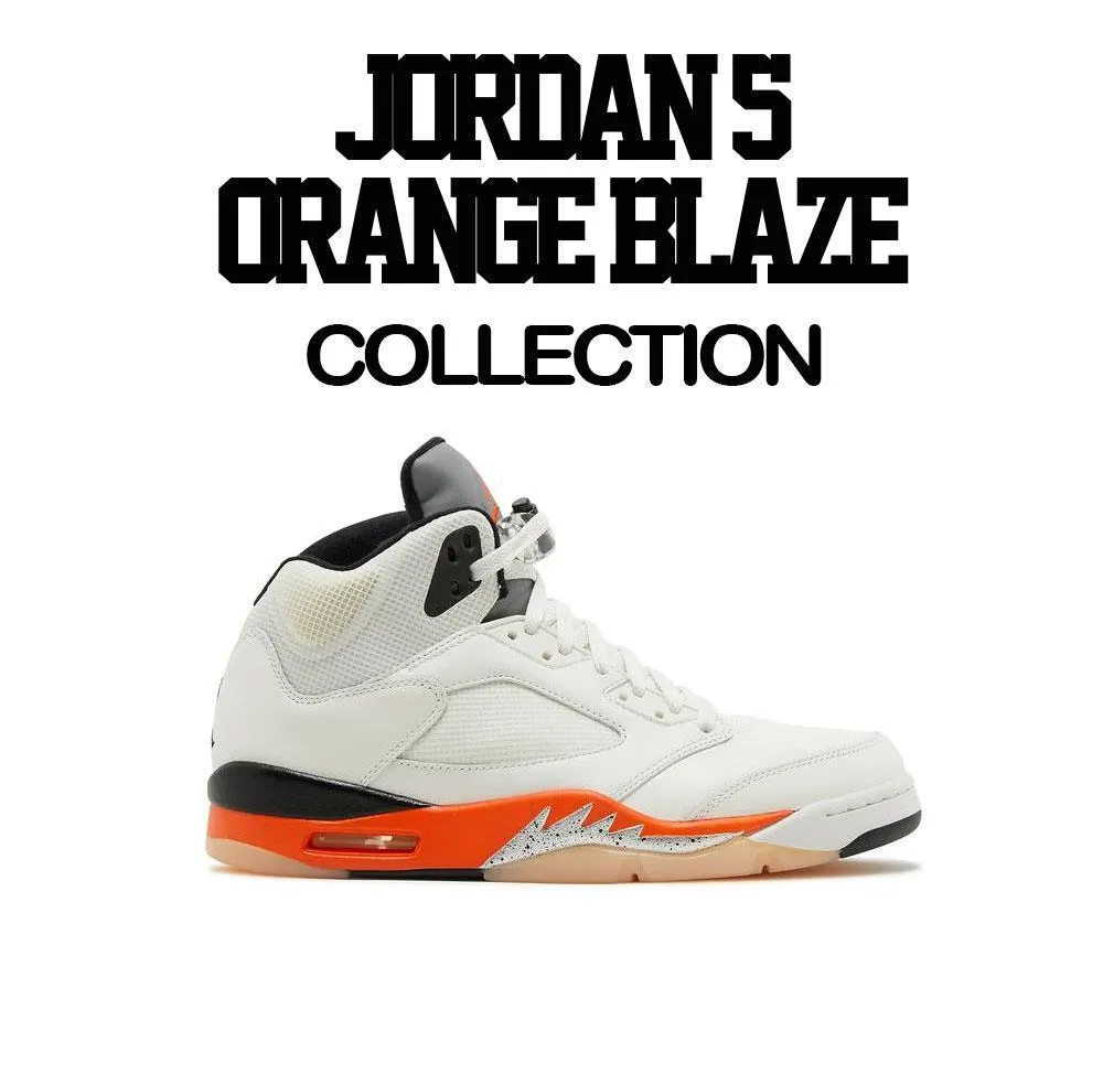 Retro 5 Orange Blaze Love Shirt