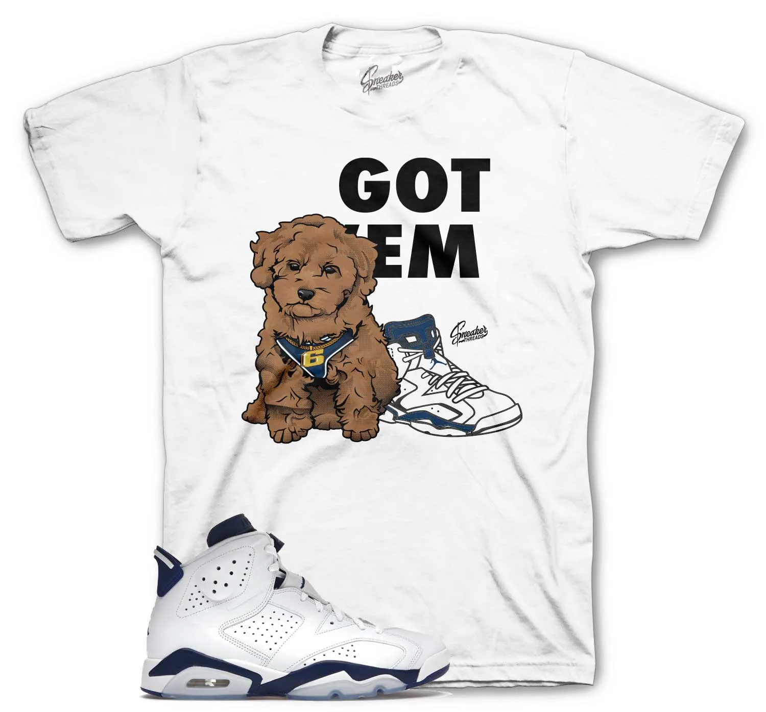 Retro 6 Midnight Navy Got Em Shirt