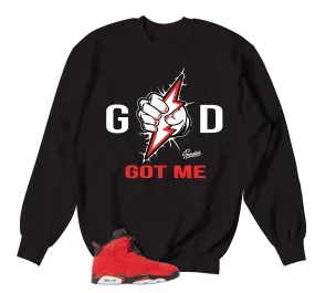 Retro 6 Toro Bravo Sweater - God Got Me - Black