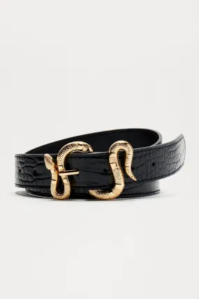 Riptide Rattlesnake Belt - Black