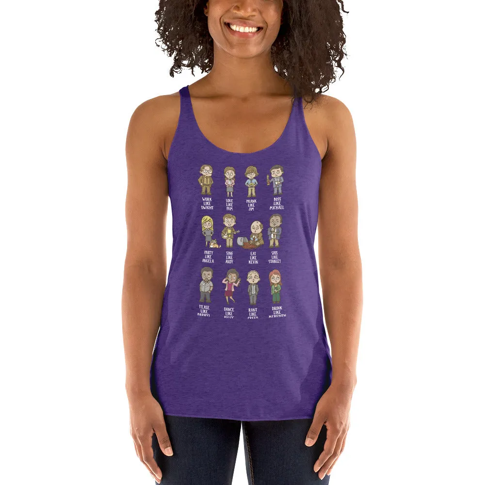 Rules To Live By Women's Racerback Tank