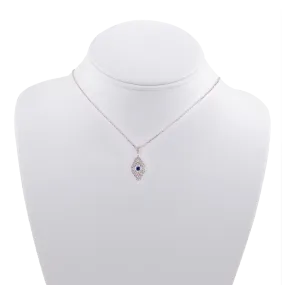 Sapphire and Diamond North-South Art Deco Necklace