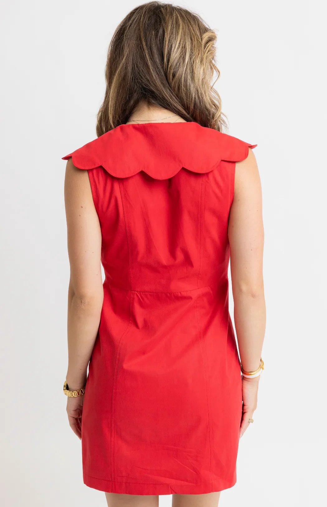 Scallop Sweet Dress | Red