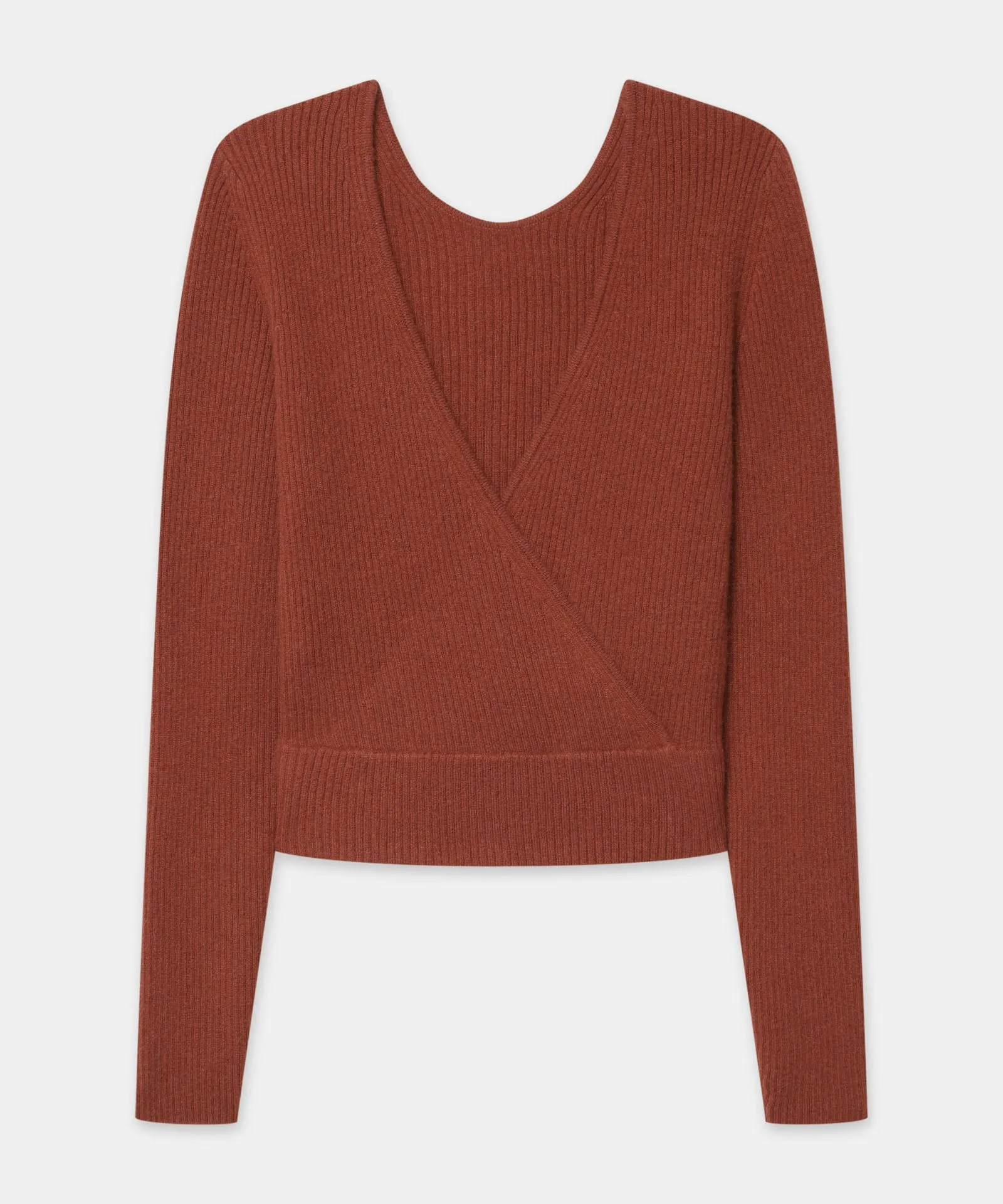 Signature Cashmere Crossover Sweater