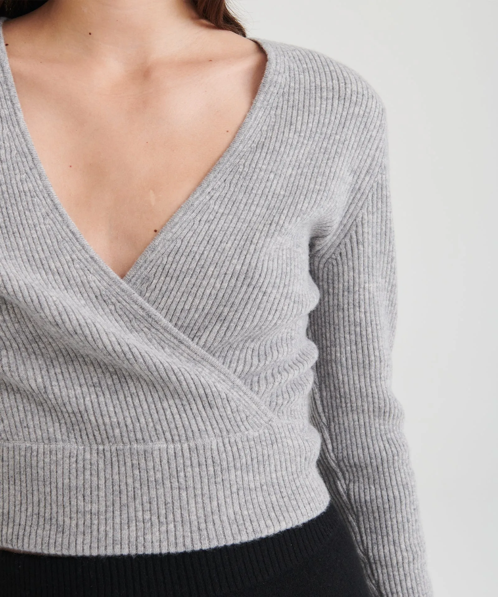 Signature Cashmere Crossover Sweater