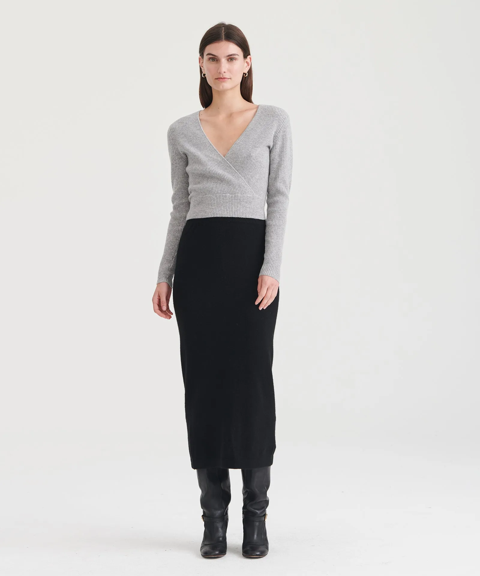 Signature Cashmere Crossover Sweater