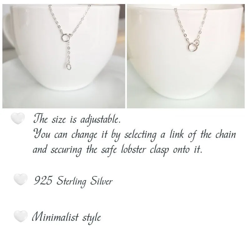 Silver GPS Location Necklace