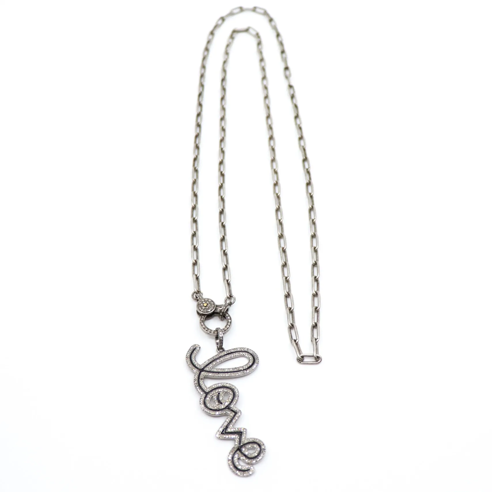 Silver Paperclip Chain Necklace