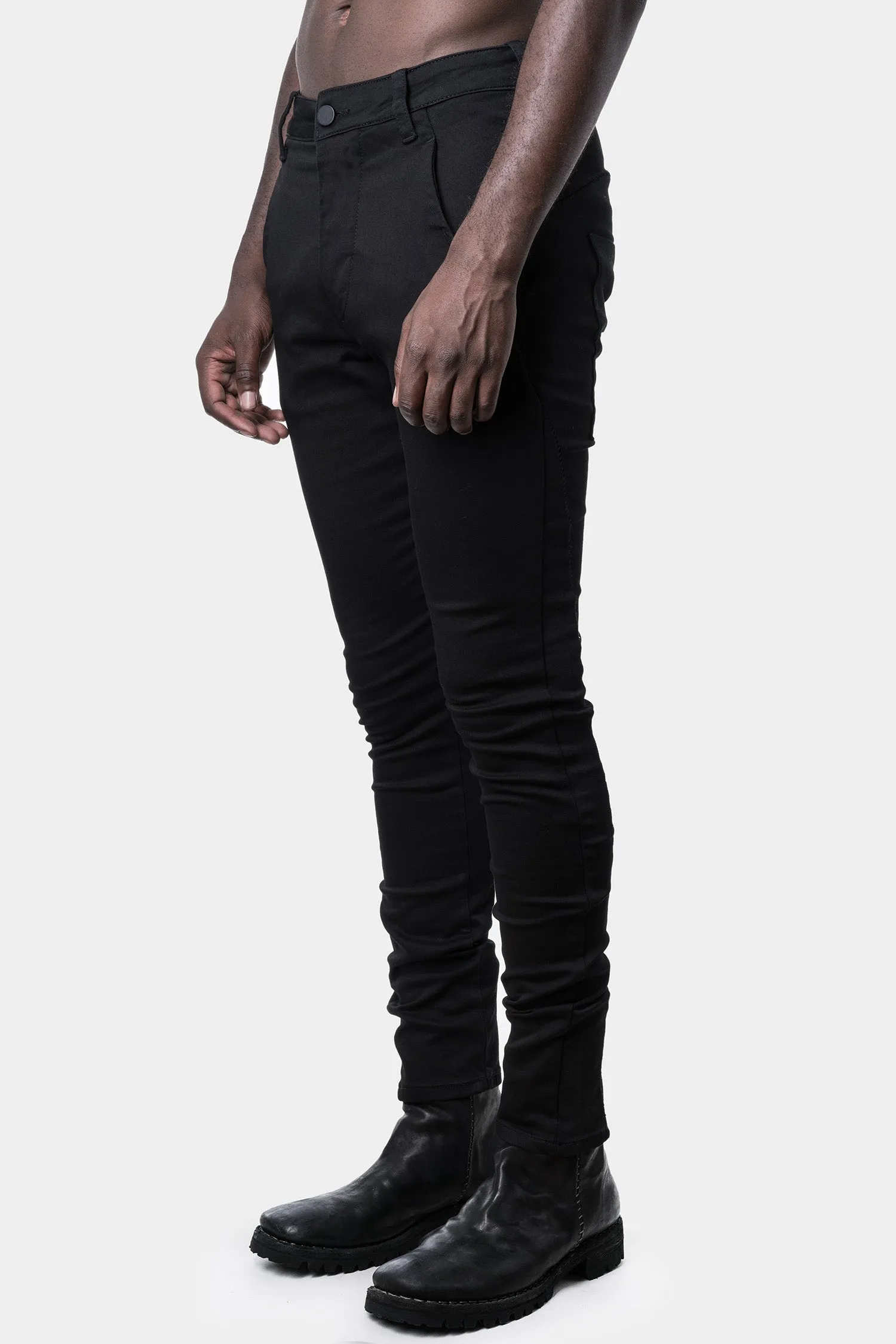 Slim fit scar stitch jeans, Black