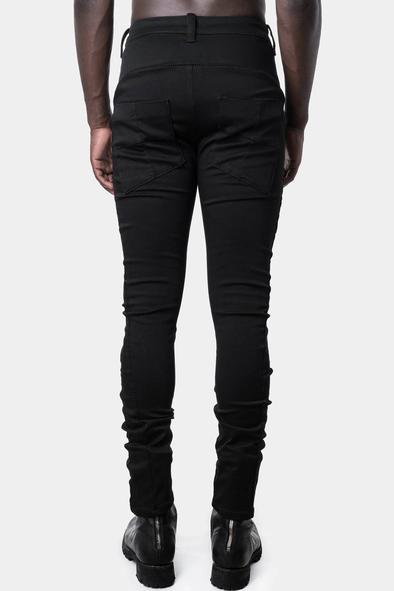 Slim fit scar stitch jeans, Black