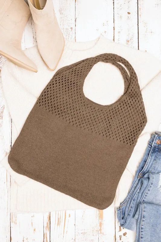 SOFT KNIT HOBO BAG (3 COLORS)