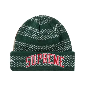 Supreme New Era Split Beanie Green