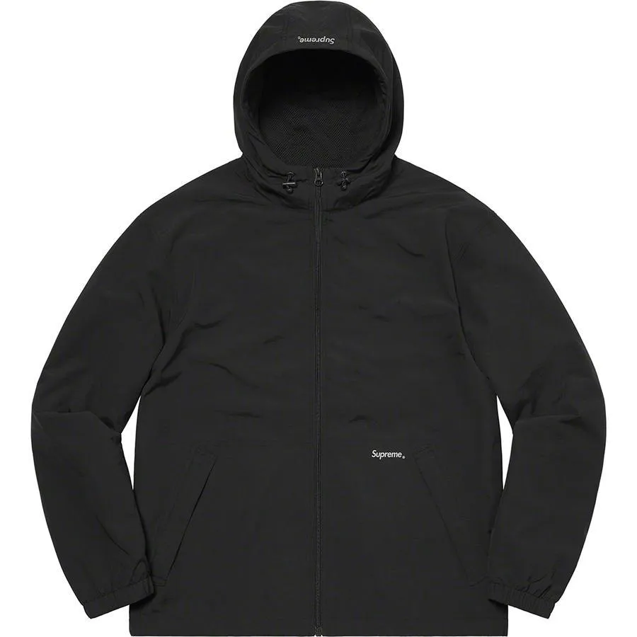 Supreme Reflective Zip Hooded Jacket (Black)