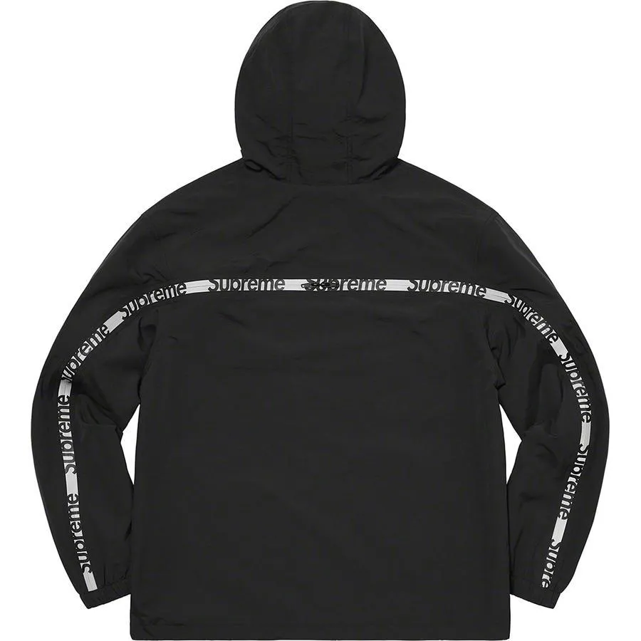 Supreme Reflective Zip Hooded Jacket (Black)