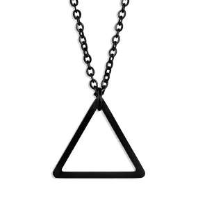 Triangle Necklace  - Black