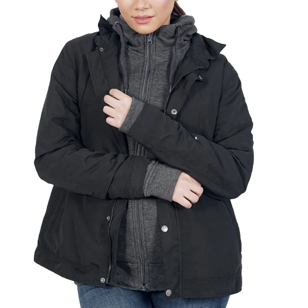 Vanessa Black Hooded Jacket