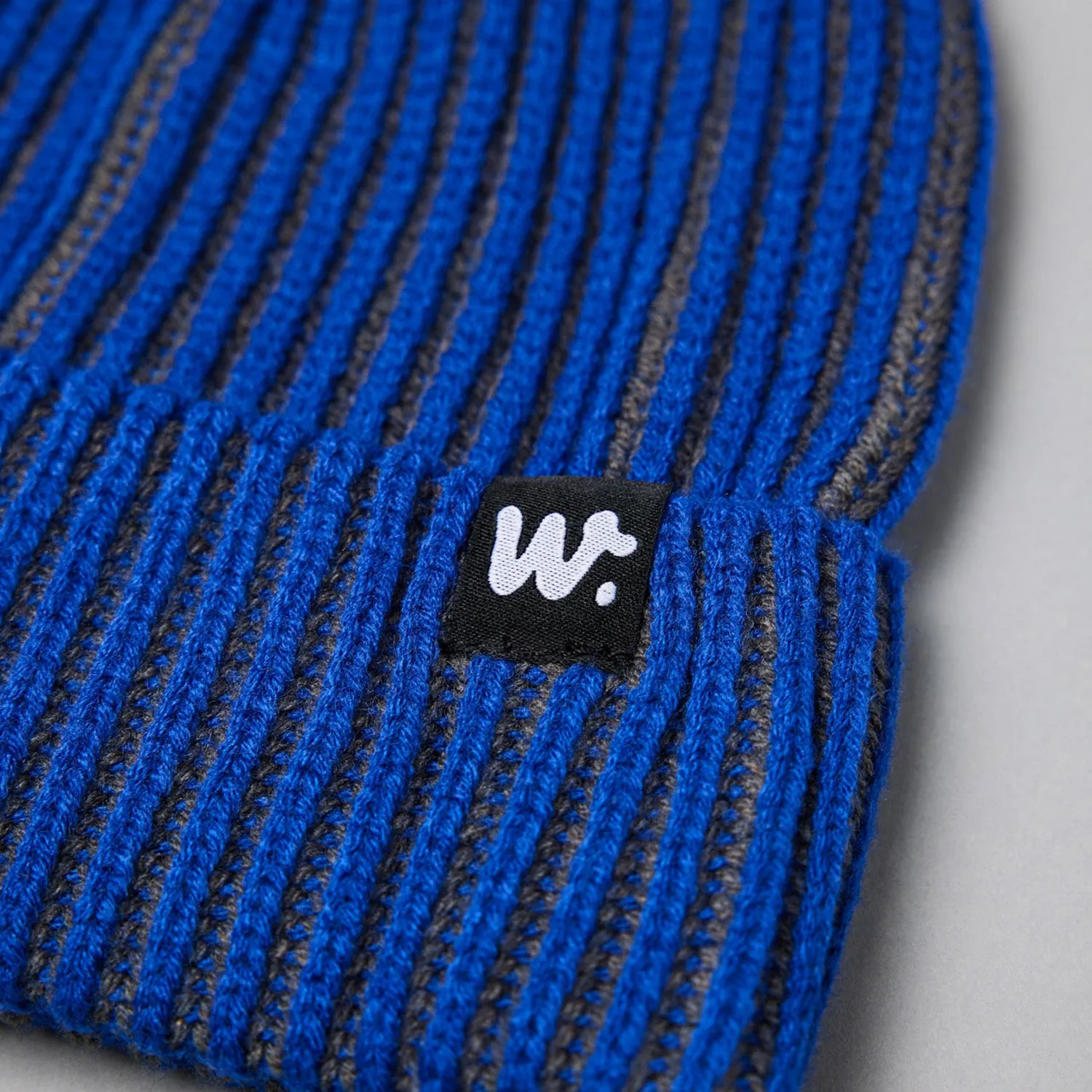 Window Seat Studio Works Dubya Ribbed Beanie In The Blues