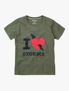 Women's I Love Storms Organic T-shirt