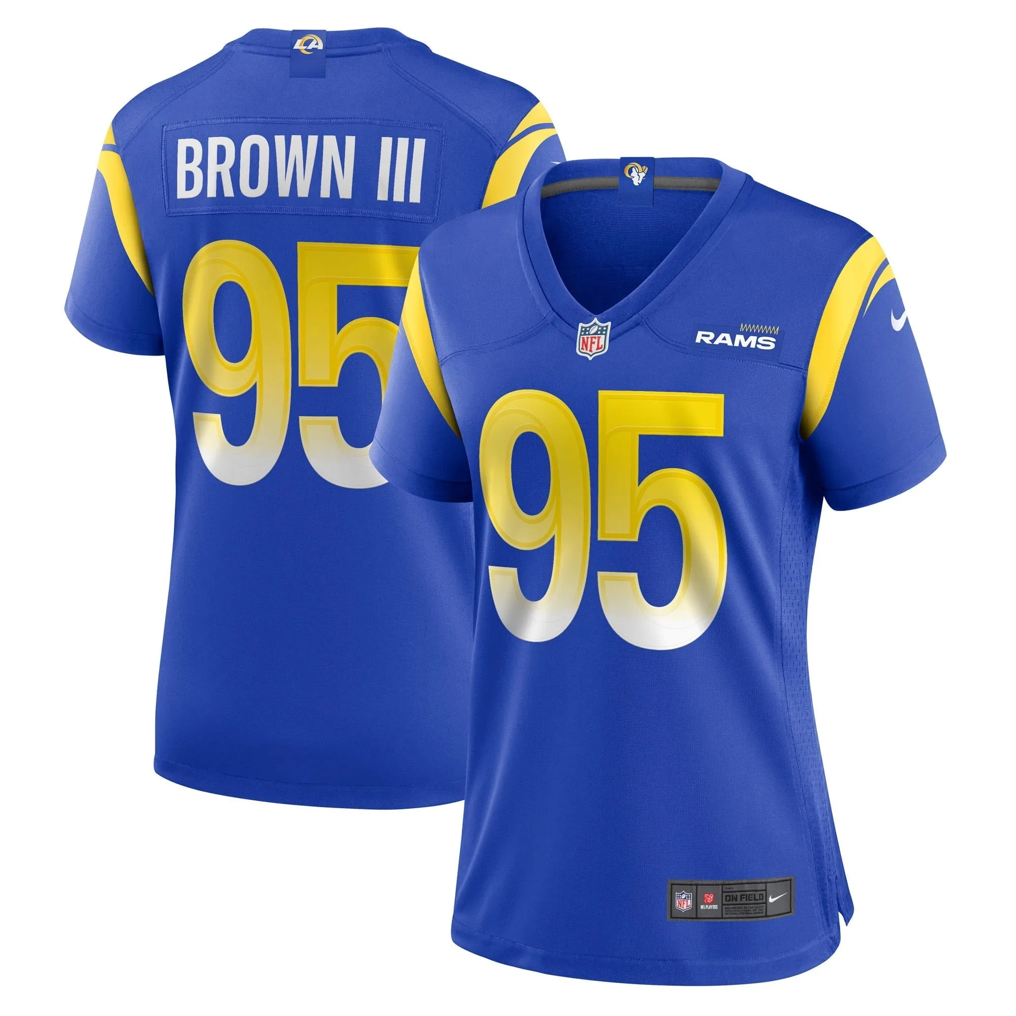 Women's Nike Bobby Brown III Royal Los Angeles Rams Game Jersey